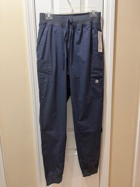 NWT UA Butter-Soft STRETCH Women's Cargo Jogger Scrub Pants Navy